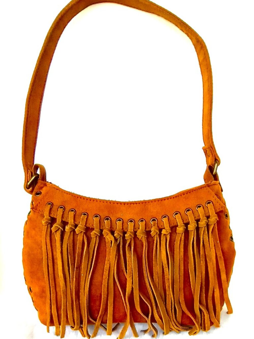 Suede Fringe Purse